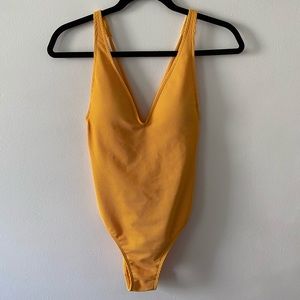 Abercombrie yellow One piece swimsuit size XXS